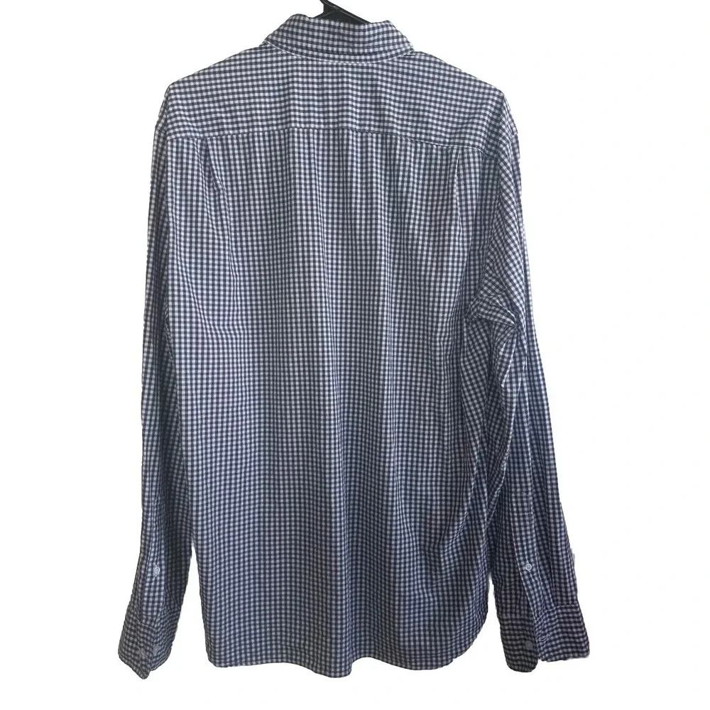 J CREW By Mercantile Flex Men's Large Slim Fit Long-sleeved Buttons Shirt Plaid